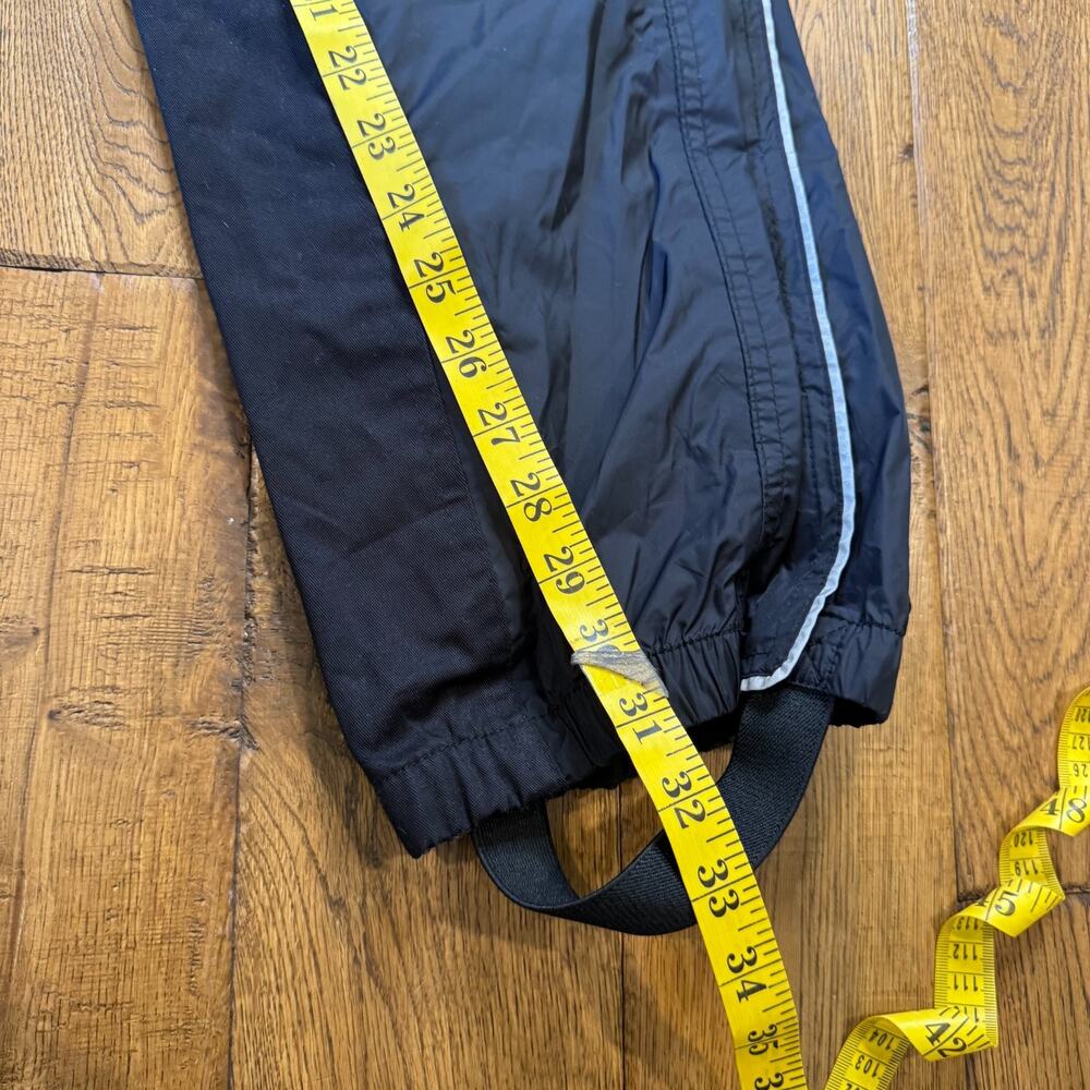 Harley Davidson Windbreaker Stirrup Rain Pants Black Nylon Waterproof Riding M - Picture 5 of 7